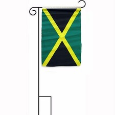 12x18 12"x18" Jamaica Sleeved w/ Garden Stand Flag 100D