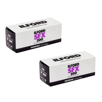 EXPIRED 2 Rolls x ILFORD SFX 200 Black & White 120 Medium Format Film 07/2024