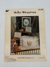 Vintage 1979 June Grigg Designs Inc. Baby Blessings Booklet Leaflet Patterns