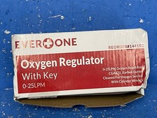 EverOne Mini Oxygen Regulator with Key 0-25 Litersper min Brass Sleeve 870 CG