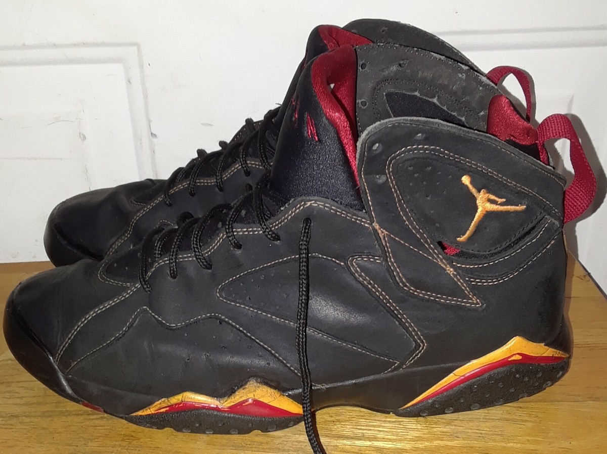 Nike Air Jordan Retro 7 VII Size 11 Black Suede Citrus Nike Air Jordan Retro 7 VII Size 11 Black Suede Citrus