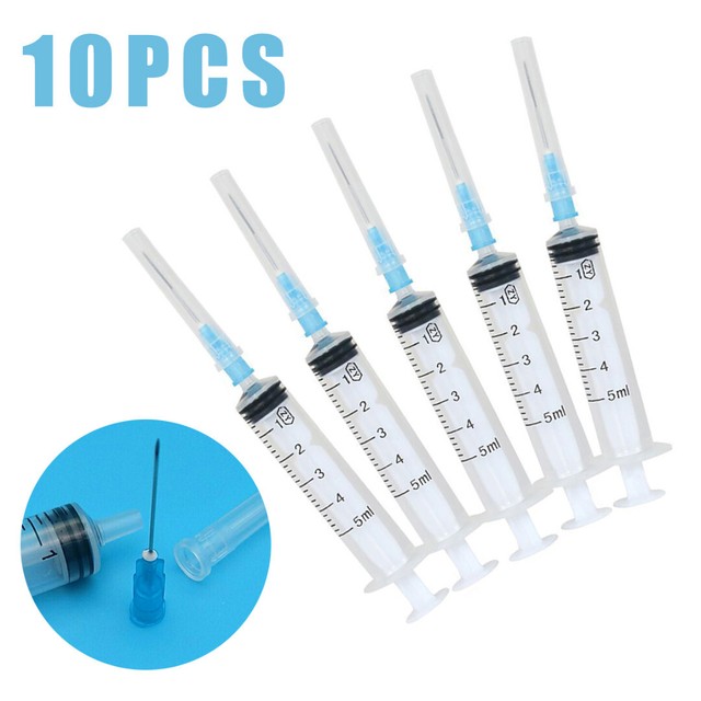 10pcs 5ml Plastic Sterile Syringe End Tip Storage Cap Syringe Kit For Ink Glue eBay