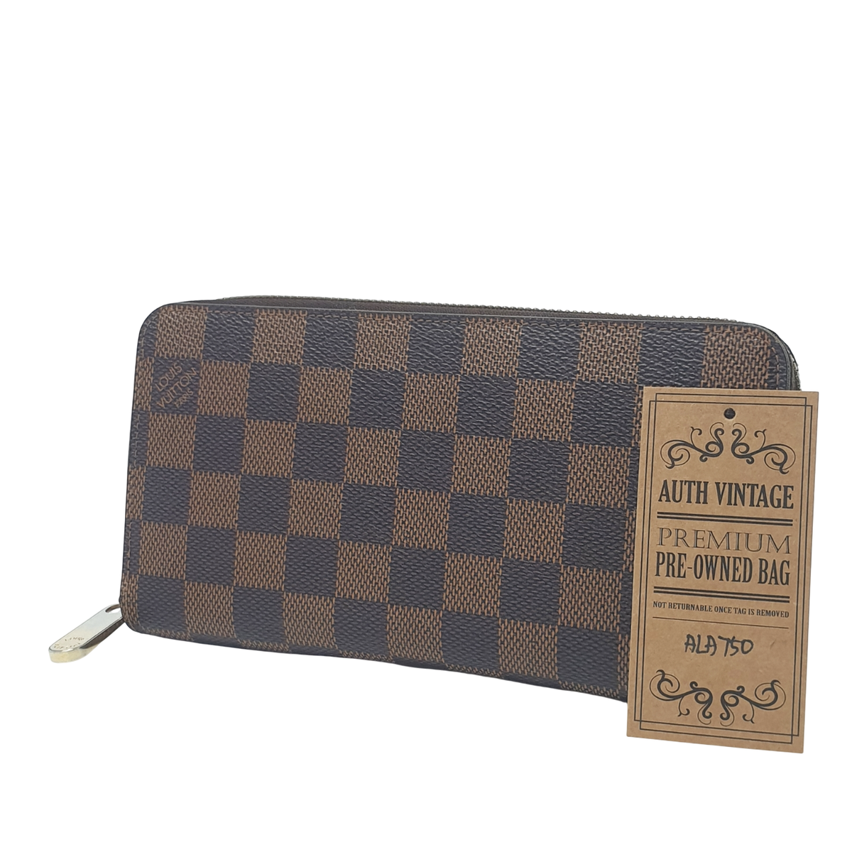 Authentic Louis Vuitton Zippy Wallet Damier Ebene N60015 Authentic Louis Vuitton Zippy Wallet Damier Ebene N60015