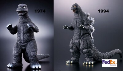 Godzilla Store Limited Godzilla 1974 + 1994 Figure Bandai Movie