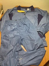 HEAD Tennis Pants Jacket Suit Windbreaker Mens M Slate Blue VTG Track