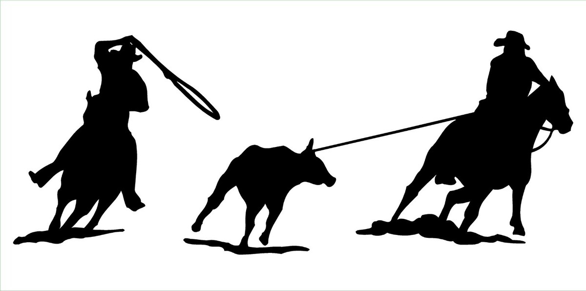 Team Roping Silhouette