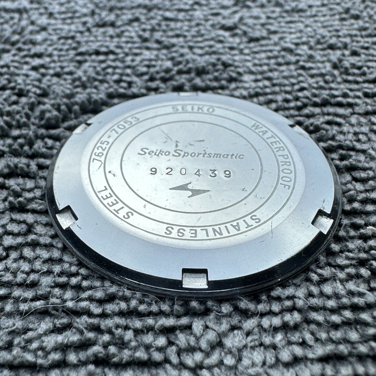 GENUINE NEW OLD STOCK SEIKO SPORTSMATIC 7625-7053 SS CASE BACK | eBay