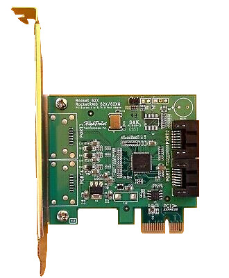 High Point Rocket Raid 62X/62XM PCI-EXPRESS 2 Port SATA Kontroller Karte #GK5...