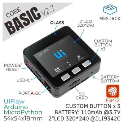 M5Stack ESP32 Basic Core loT Development Kit 