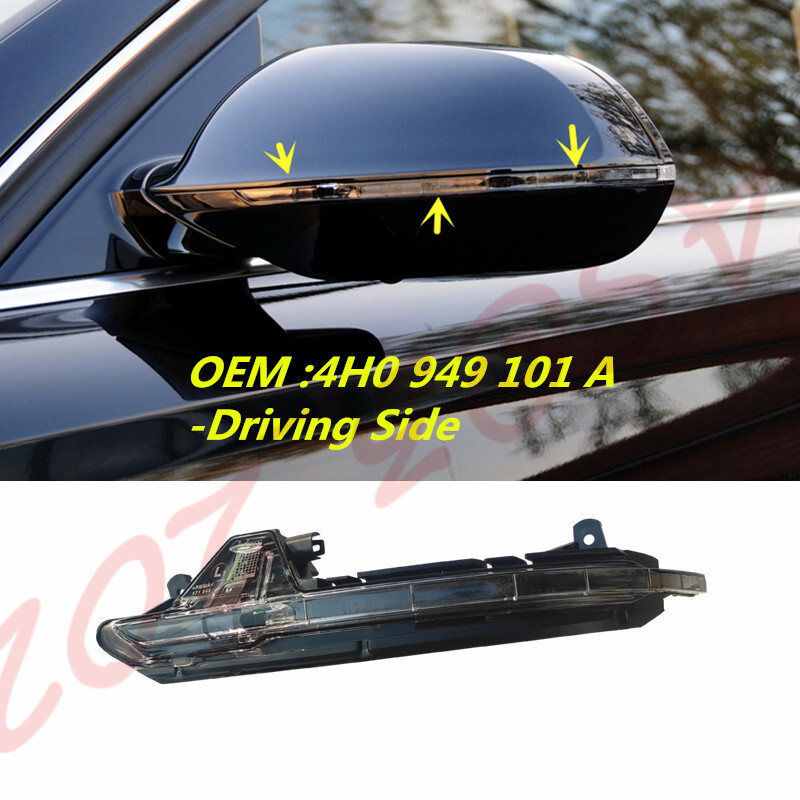 Side Left Rearview Mirror Turn Signal Lamp For Audi A8 D4 2011
