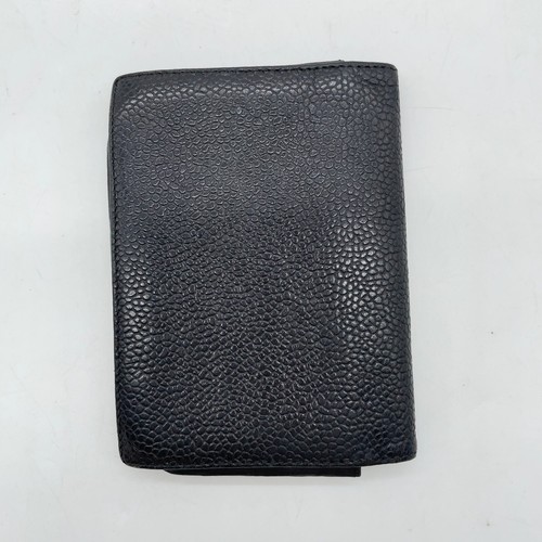 Auth Chanel Decacoco Pattern Leather Black Card Case/Wallet W/Box Set2 NS050788 - Picture 6 of 24