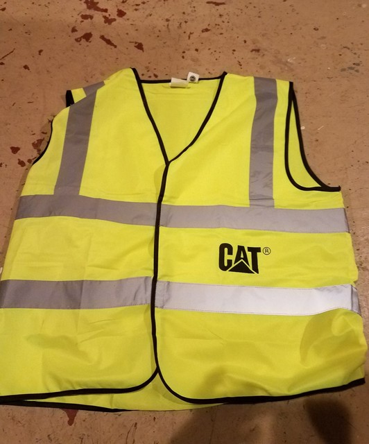CAT CATERPILLAR SAFETY GREEN VEST NEW XXL eBay