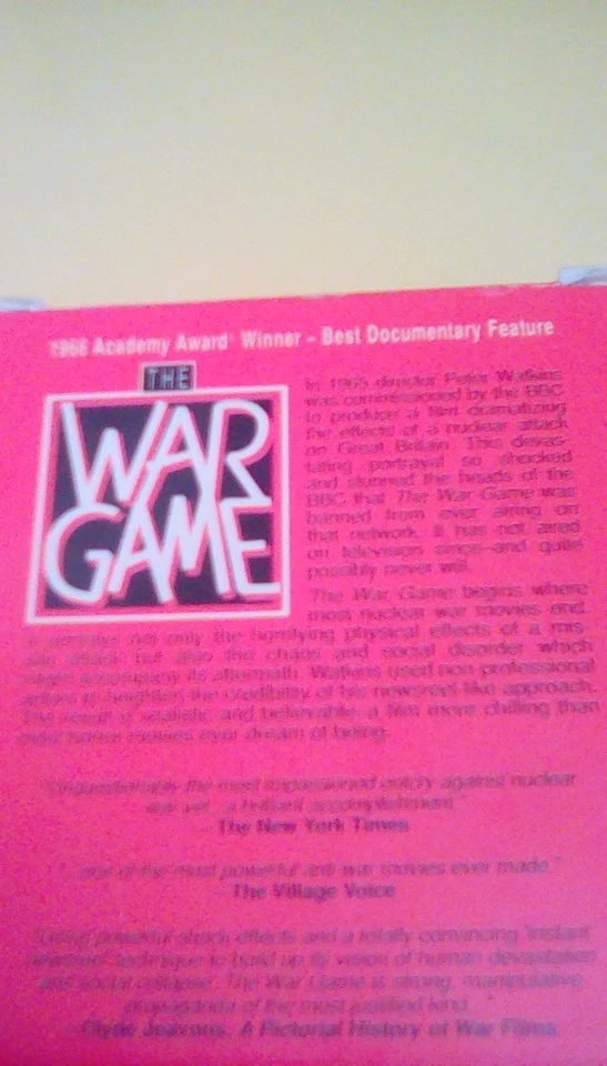 The War Game RARE banned BBC video 1965 VHS documentary atomic bomb nuclear war - Image 3 of 4