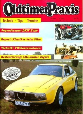 1) Oldtimer Praxis 10/1990 - Alfa Romeo Junior 1300 Z - Ford V8 in einer seltene