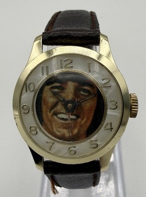 Vintage Bobby Sherman Swiss Mechanical Watch 1970s Teen Idol Singer Wristwatch