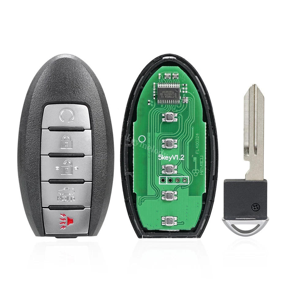 2 para 2014 2015 2016 2017 2018 2019 2020 2021 2022 Infiniti QX80 controle remoto chaveiro - Imagem 2 de 4