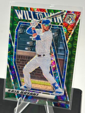 2021 Panini Mosaic Will to Win Mosaic Green #3 Kris Bryant Cubs