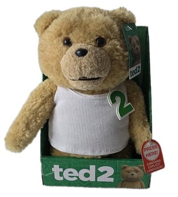 Ted 2 11'' Talking Plush Ted In Undershirt (Rated R) S12