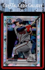 Shea Langeliers 2020 Bowman #BCP-21 Chrome Prospects Atomic Refractor Braves