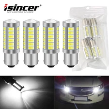 4x 1156 Reverse Light Bulbs Super Bright 6500K White P21W BA15S LED Bulbs 33-SMD