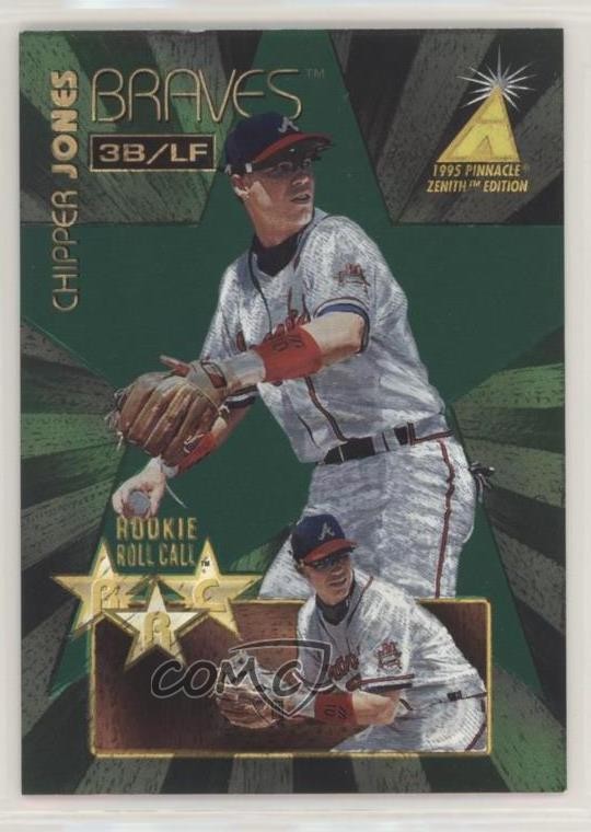 1995 Pinnacle Zenith Edition Rookie Roll Call Chipper Jones #3 HOF n1u