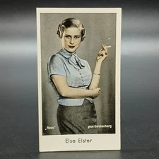 1930's Caid Film Stars ELSE ESTER 287 Rare Tobacco Cigarette Movie Card
