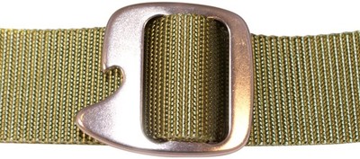 Designs Tap Cap 38mm Belt with Gunmetal Buckle (Olive, Max 38-Inch Waist/Medium)