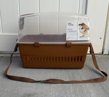 You  Me Bird Carrier w/ Strap   Petco Plastic Travel Case for Birds NEVER USED