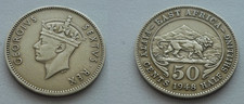 50Cents  1948 -   George VI - ( K-N ) -   OSTAFRIKA