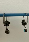 Boutique Turquoise & Brown Stone Necklace and Dangle Earring Set Oxidized Silver — photo 5