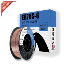 Versatile PGN ER70S-6 MIG Welding Wire - .035 Inch, 10 lb for All Position Welds