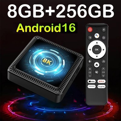TV Box H618 8K Media Player 8GB RAM 256GB ROM WiFi 6 BT 6.0