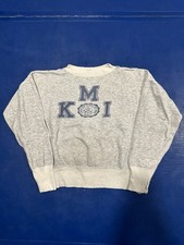 Vintage 1950s Sweatshirt Kentucky Military Institute Two Tone Crewneck Medium