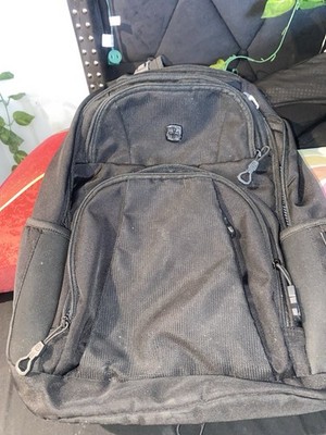 Swiss Gear Travel Backpack Laptop Black Gray Camping Multi use