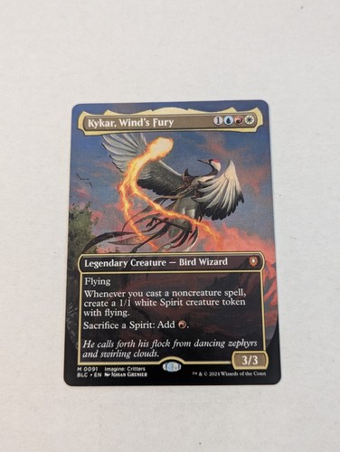 Kykar, Wind's Fury (Borderless) Commander: Bloomburrow Regular