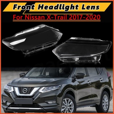 For Nissan X-Trail 2017-20 Front Headlight Lens Headlamp Shell Cover Left+Right