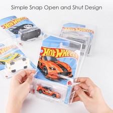 50 Pack Protector Case Plastic Display For Hot Wheels  Matchbox Basic Cars 1:64