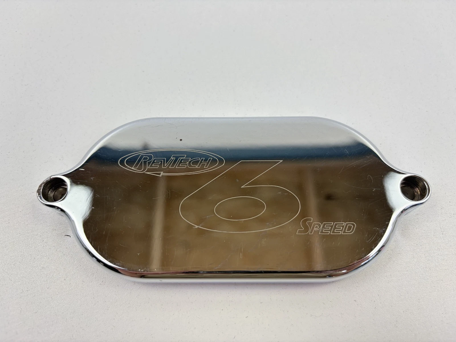 RevTech 6 Speed Chrome Transmission End Cover w/ Hardware Harley