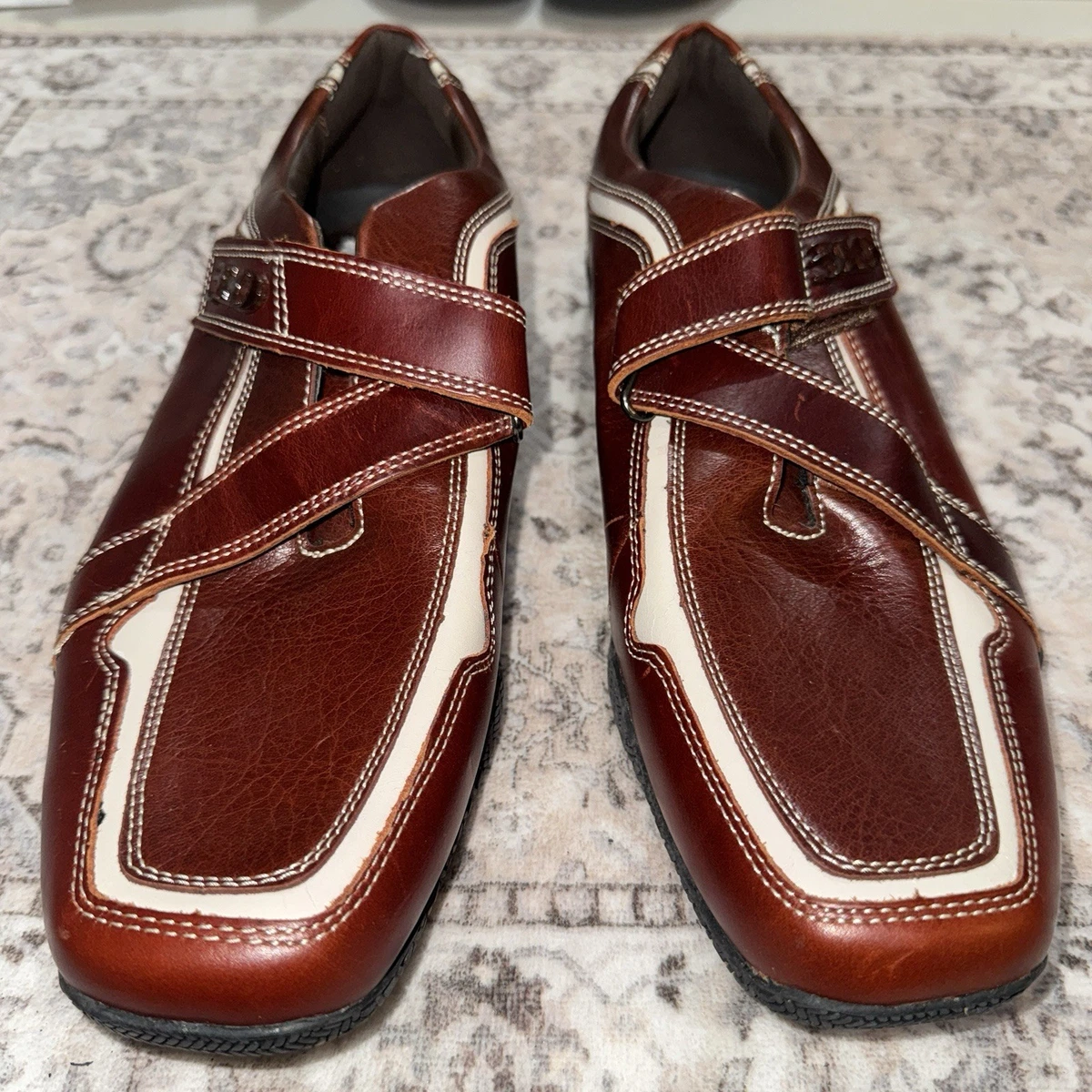 310 Motoring Casual Shoes for Men with Upper Leather Brown 