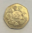 1973 UK Great Britain 50p 50 Pence Entry into EEC Ring Of Hands