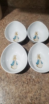 Pottery Barn Kids  Beatrix Potter Egg Shaped Bowls Set Of 4