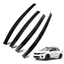 4pcs Window Rain Visor Kit For Kia Rio K2 Sedan 2011-2017 Outside Mount