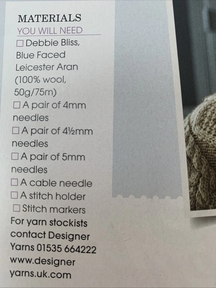 Knitting Pattern 1629 Ladies Cable Aran Sweater Modern By Debbie Bliss - Image 3 of 4