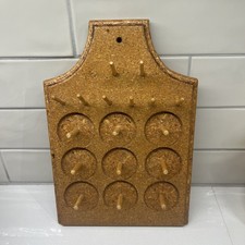 Vintage Wooden 17 Thread Spool Holder Hanging Wall Rack