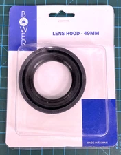Bower Lens Hood 49mm Black Camera Accessory Universal NOS