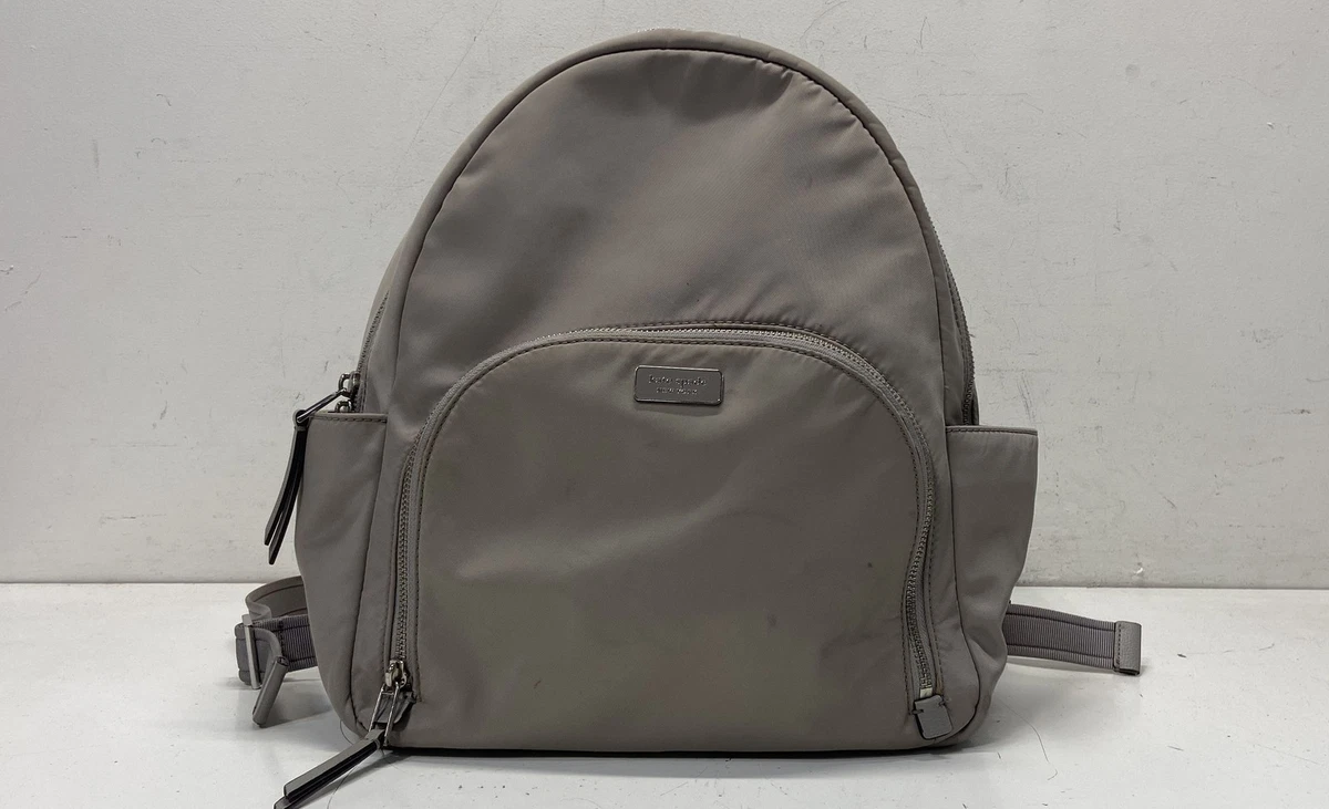 Kate Spade nylon soft taupe nylon backpack purse Kate Spade nylon backpack grey mini gray | Mercari main image 4