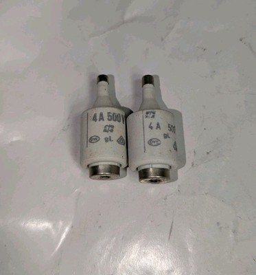 NEW LOT OF 2 GENUINE DVE 4A 500V gL FUSES