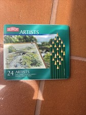 Derwent Artists Colour Pencils Used - Set 24 Pencils EUC