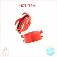 Camco RhinoFLEX Clear 45-Degree Camper/RV Sewer Hose Swivel Fitting - Features a