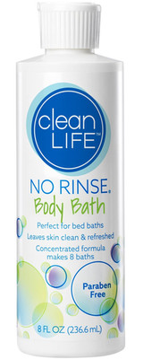 Body Bath 8 fl oz, Rinse-Free Formula Leaves Skin Clean, Refreshed, Odor-Free